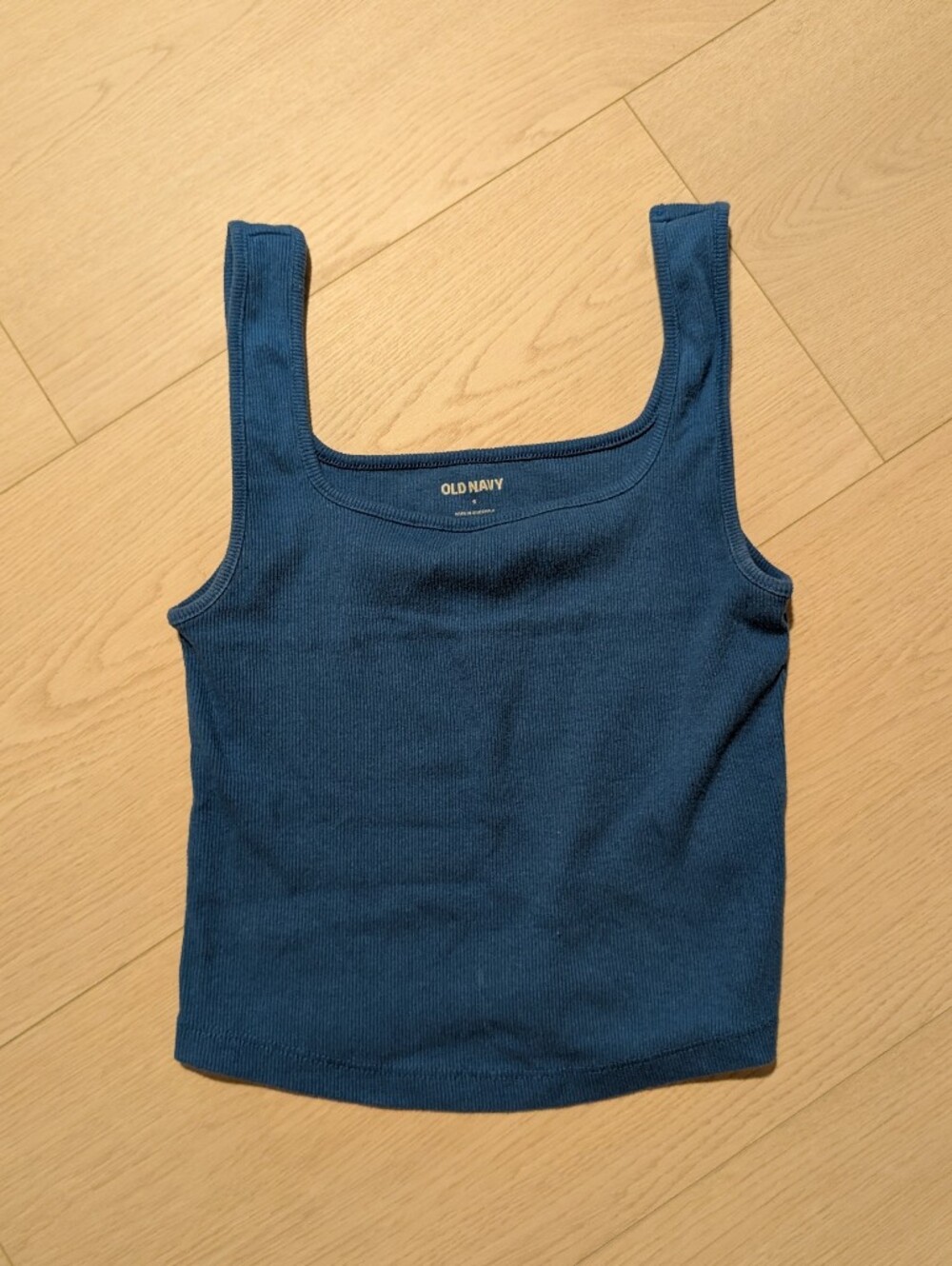 Old Navy Blue Cropped Tank Top